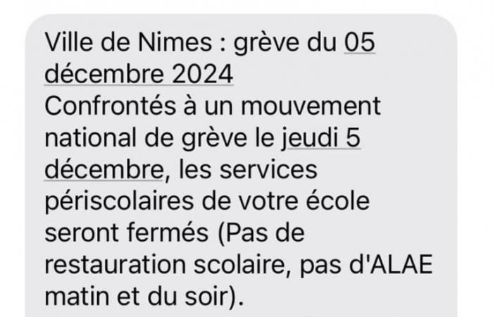 grèves ce 5 décembre dans les écoles