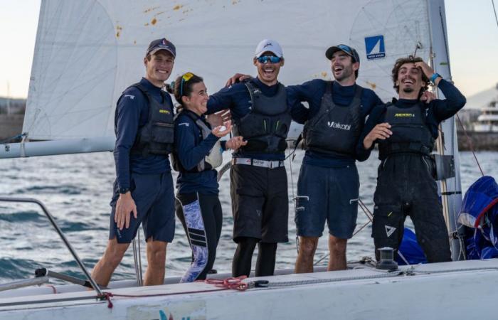 Ange Delerce et son équipage, vice-champions du monde de Match Racing U23