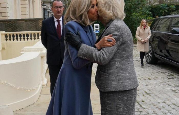 En photos, les retrouvailles cordiales de Brigitte Macron et de la reine Camilla à Londres