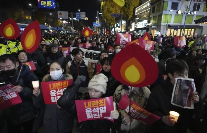 Manifestations à Séoul pour demander la destitution de Yoon