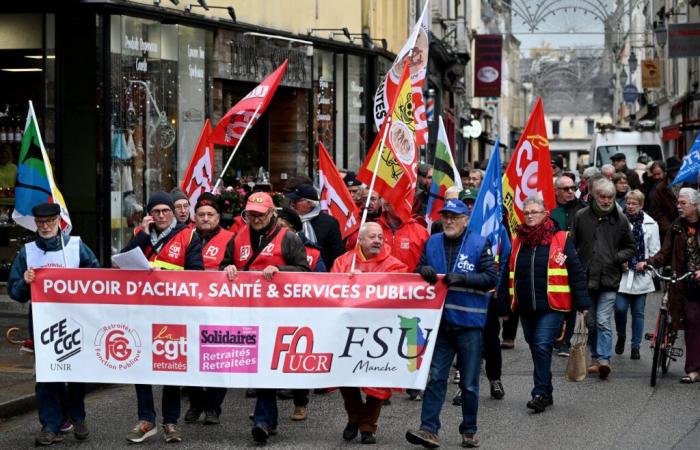 Une centaine de retraités mobilisés à Cherbourg pour défendre leur pouvoir d’achat