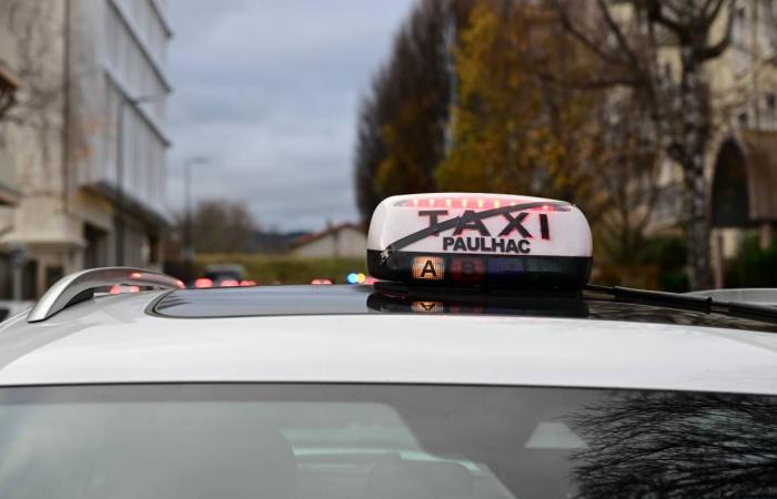 Les taxis de Haute-Loire mobilisés au Puy-en-Velay pour se faire entendre