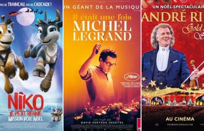 « Niko le petit renne, mission du Père Noël », « Il était une fois Michel Legrand » et le concert d’André Rieu.