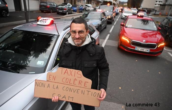 Les taxis de Haute-Loire se voient et s’entendent au Puy-en-Velay