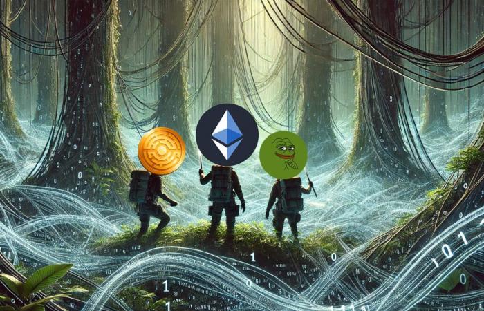 Ethereum (ETH), Pepe (PEPE) : une hausse des prix imminente ? Nouveau jeton pour rallier 5000%