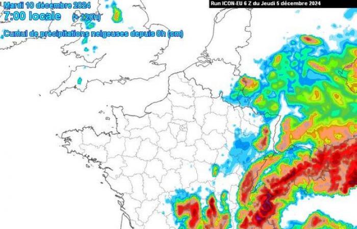 Où tombera la neige dans les prochains jours ?