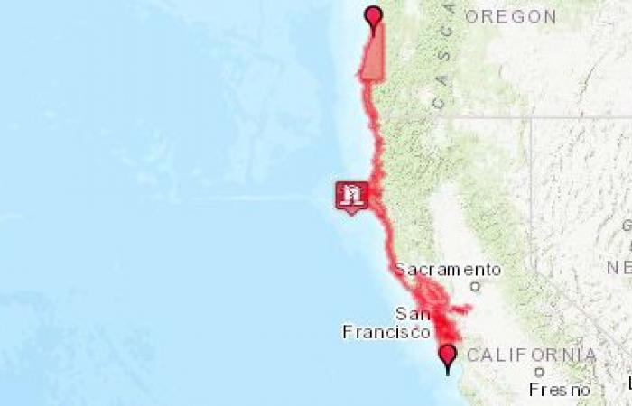 Violent tremblement de terre : l’alerte au tsunami levée en Californie