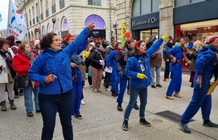 manifestation en cours à Dijon