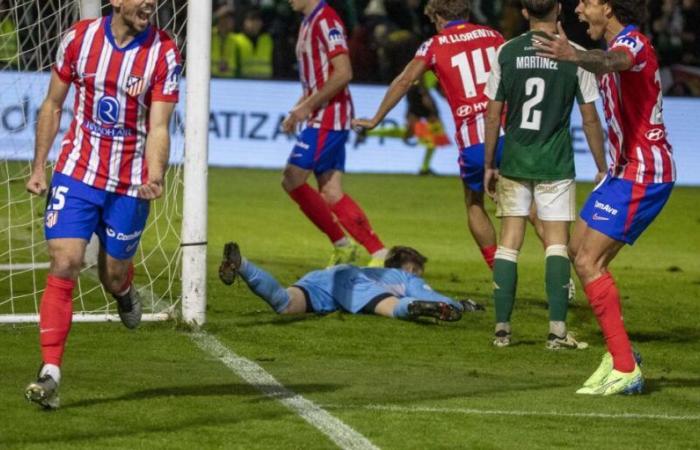 1-3. L’Atlético est sauvé, en dix minutes, d’une catastrophe face à un courageux Cacereño