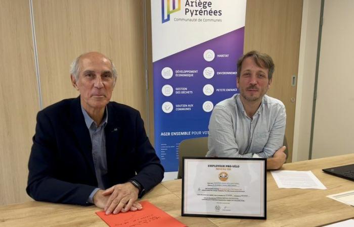 The Community of Communes of Portes d’Ariège Pyrénées officially certified as a Pro-vélo Employer