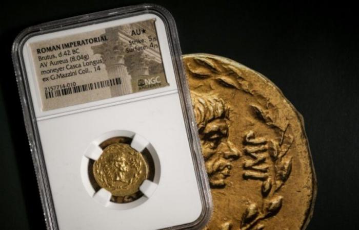 Une très rare monnaie romaine en or à l’effigie de Brutus aux enchères à Genève : Actualités