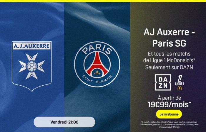 L’offre spéciale DAZN pour voir Auxerre