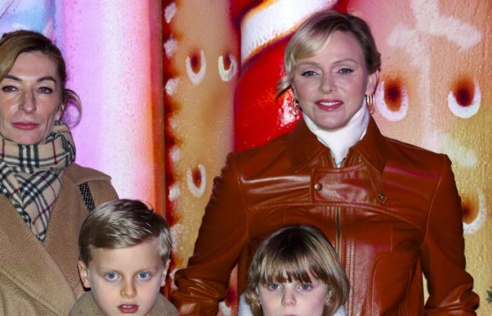 Charlène, Jacques and Gabriella from Monaco inaugurate the Christmas market