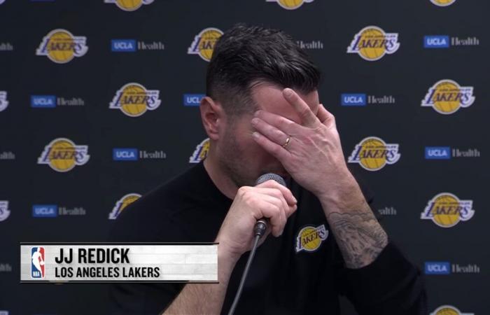 JJ Redick frustré par la fin du match des Lakers