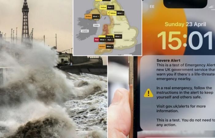 Des millions de téléphones portables reçoivent une alerte d’urgence sans précédent du gouvernement alors qu’une alarme urgente est envoyée