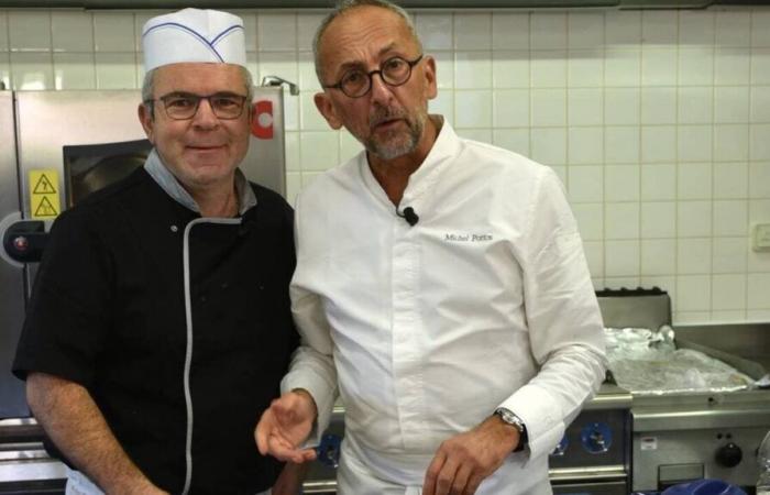 Un chef étoilé au restaurant scolaire de Saint-Denis-de-Gastines