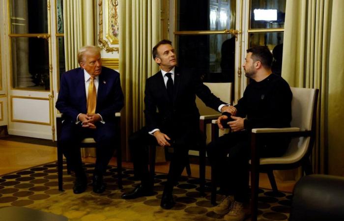 “La paix par la force est possible”, déclare Volodymyr Zelensky, après avoir rencontré Donald Trump et Emmanuel Macron à l’Elysée