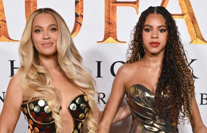 Beyoncé et sa fille Blue Ivy s’affrontent en robes dorées à la première de “Mufasa” à Los Angeles