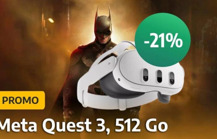 Le Meta Quest 3 avec le jeu Batman Arkham Shadow noté 17/20 tombe à -21% à deux semaines de Noël !