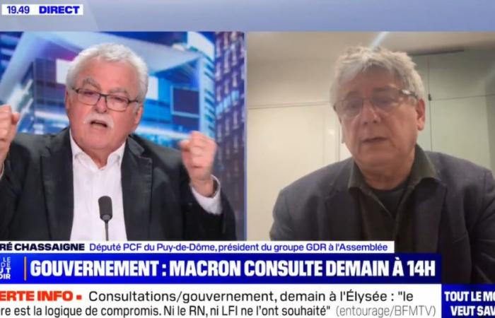 Explication forte entre Éric Coquerel (LFI) et André Chassaigne (PCF) sur BFMTV