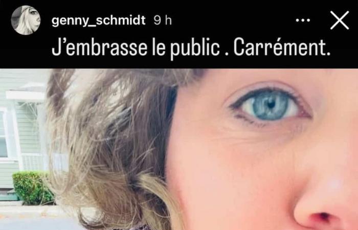 Geneviève Schmidt partage un message pour ses abonnés