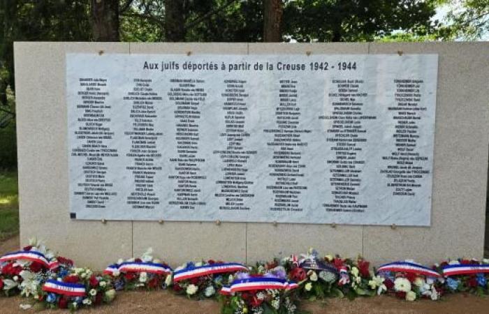 hommage des étudiants aux 206 juifs déportés