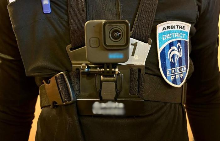 la caméra embarquée sur les arbitres