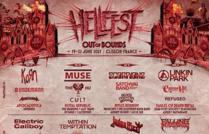 Korn, Muse, Scorpions et Linkin Park en tête d’affiche