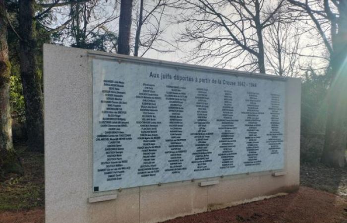 hommage des étudiants aux 206 juifs déportés