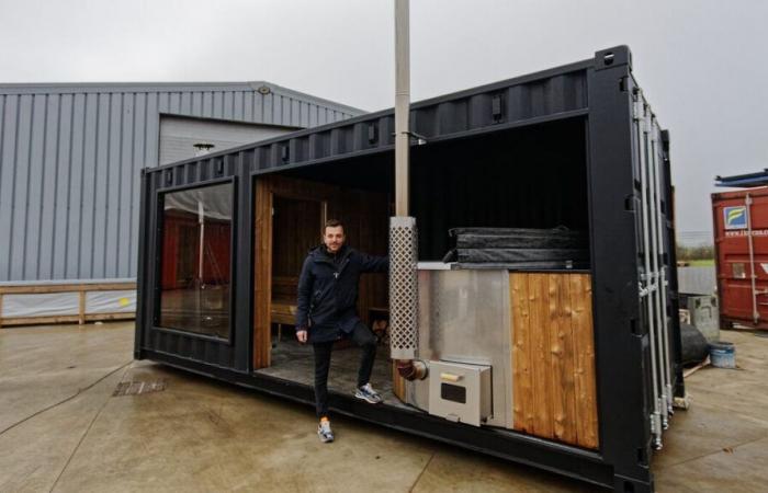 Dans l’Eure, une entreprise recycle les conteneurs maritimes en… saunas