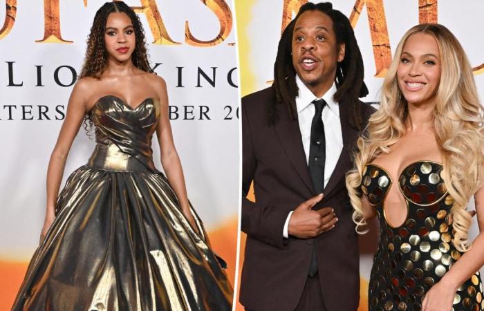 Beyoncé et Jay-Z exaltent leur fille Blue Ivy, 12 ans, à l’avant-première de “Mufasa”