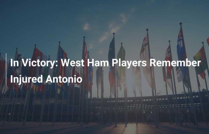 Les joueurs de West Ham se souviennent d’Antonio blessé