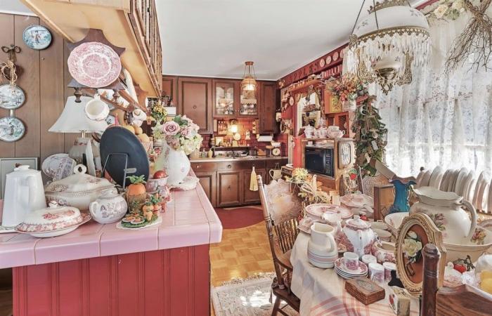 L’intérieur de cette maison à vendre est très… occupé