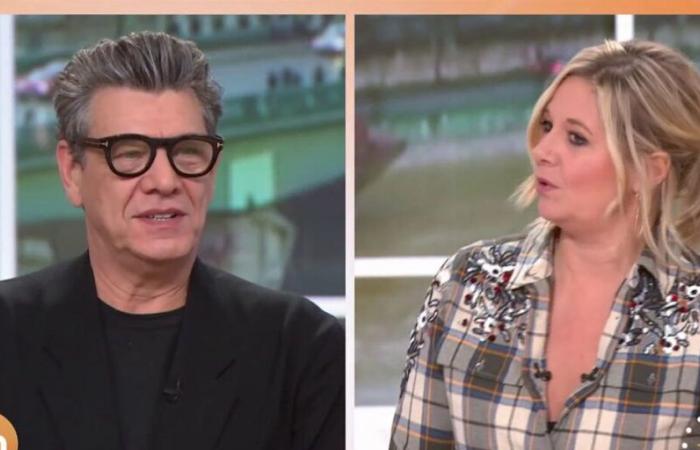 Marc Lavoine completely ignores Flavie Flament when arriving on the Télématin set, Julien Arnaud very embarrassed (ZAPTV)