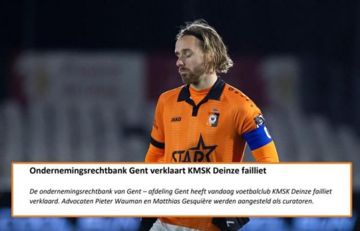 Fin du feuilleton : KMSK Deinze est en faillite