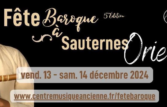 Voyage vers l’Orient, en 10 concerts, lors du 5ème Festival Baroque de Sauternes