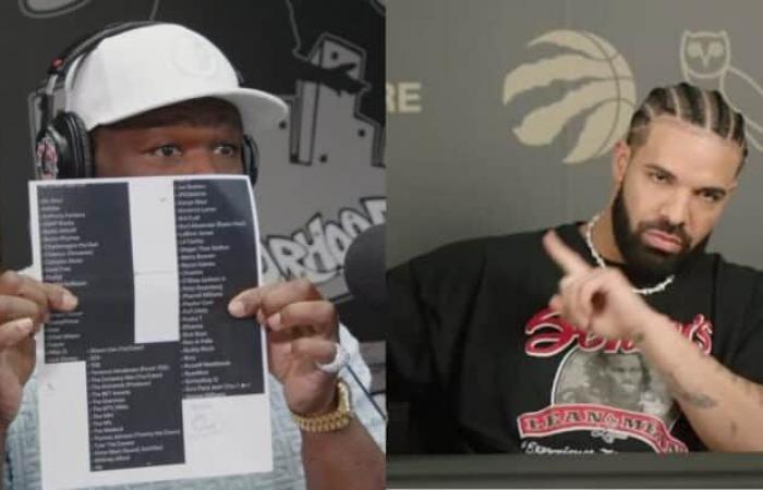 50 Cent a révélé une liste des ennemis de Drake en pleine interview radio