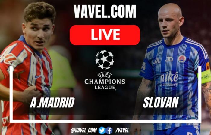 Atletico de Madrid vs Slovan Bratislava Mises à jour des scores en direct (3-1)