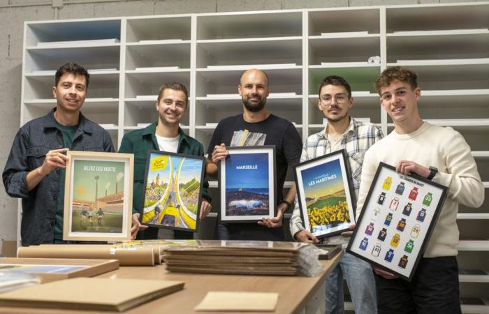 “Nous avons récupéré la licence du Tour de France.” La success story de deux frères brestois, Cyril et Erwan Guiziou, créateurs d’affiches sportives