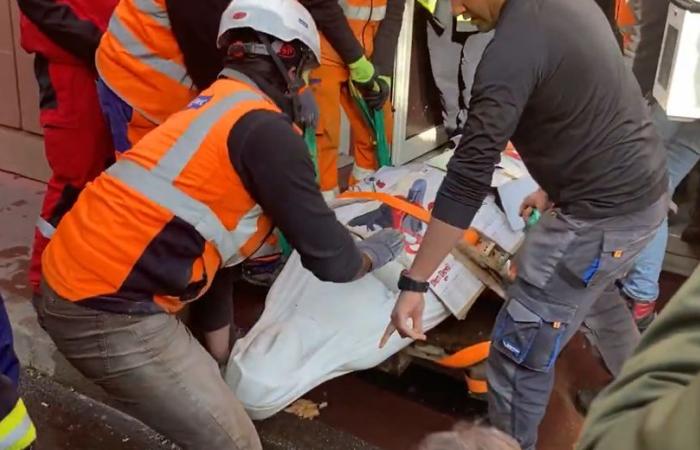 incendie de couvent, évacuation de la Vierge… photos du désastre de l’intérieur