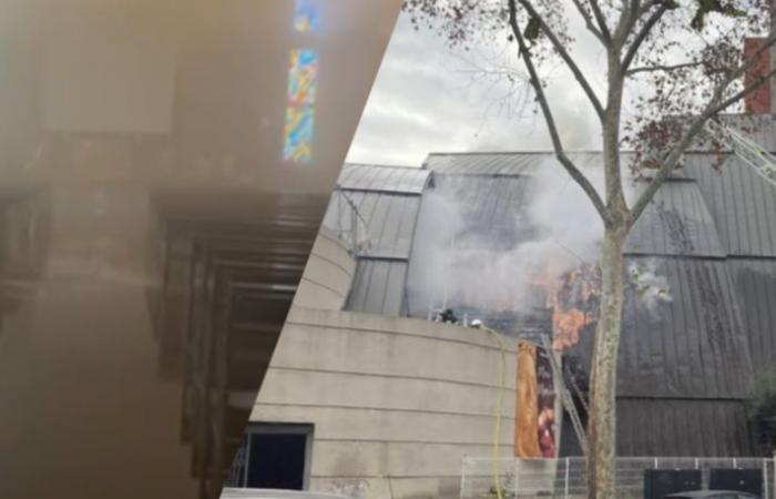 incendie de couvent, évacuation de la Vierge… photos du désastre de l’intérieur