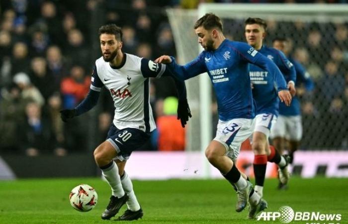 Son Heung-min de Sonny est resté silencieux tout au long de la première mi--. Tottenham Hotspur a terminé 0-0 en ..