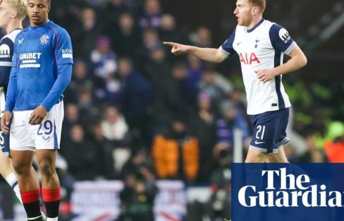 Dejan Kulusevski sauve le match nul pour Tottenham et refuse les Rangers