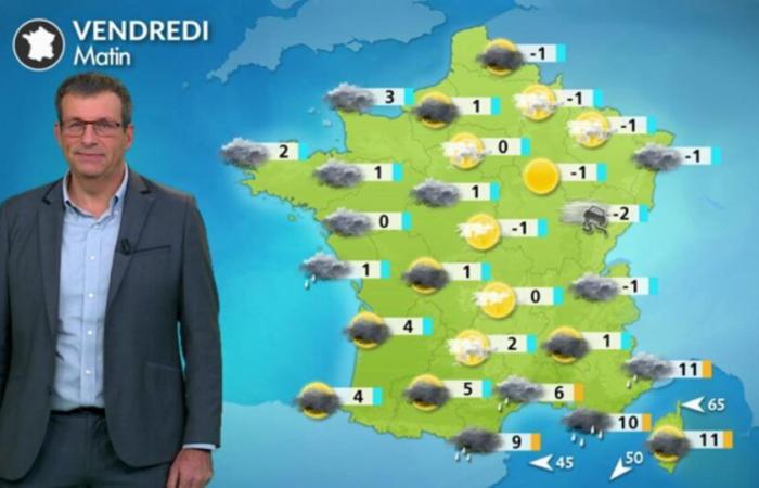 Météo du vendredi 13 décembre : dégradation sur le sud-est