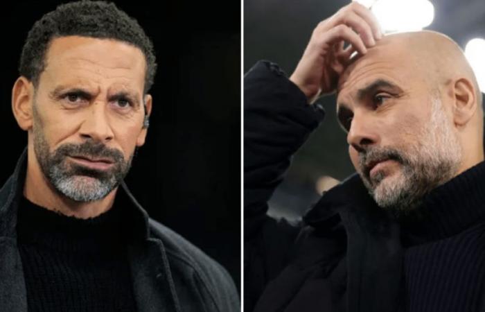 Rio Ferdinand fait des pronostics pour le derby de Manchester après la nouvelle défaite de Man City