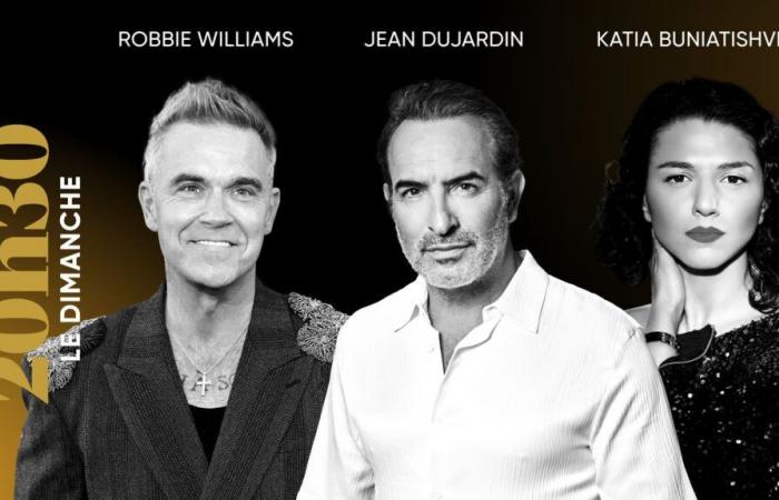 «20h30 dimanche». Avec Robbie Williams, Jean Dujardin et Khatia Buniatishvili