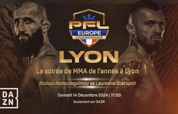 Le PFL Europe à suivre en exclusivité sur la plateforme de streaming DAZN