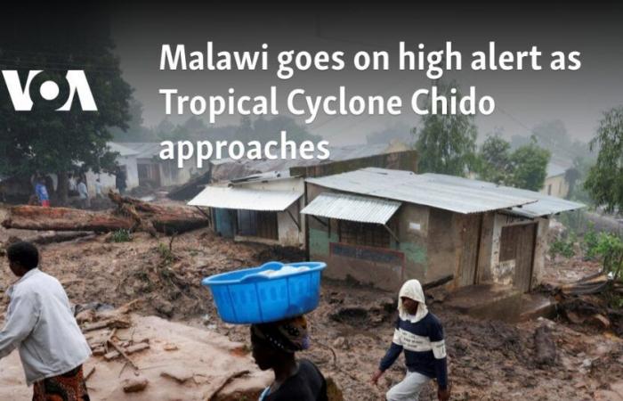 Le Malawi passe en état d’alerte à l’approche du cyclone tropical Chido