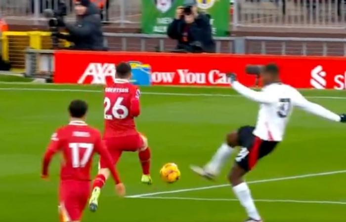 Les supporters sont restés incrédules après qu’Issa Diop de Fulham ait évité un carton rouge contre Liverpool – Liverpool