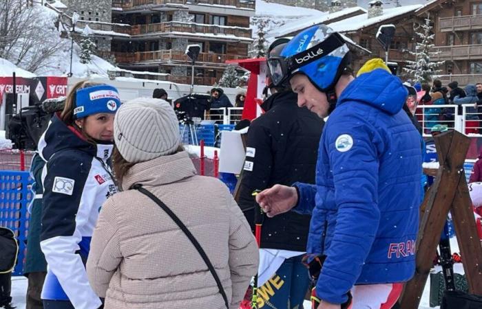 Clément Noël chute lourdement lors du premier tour du géant de Val d’Isère